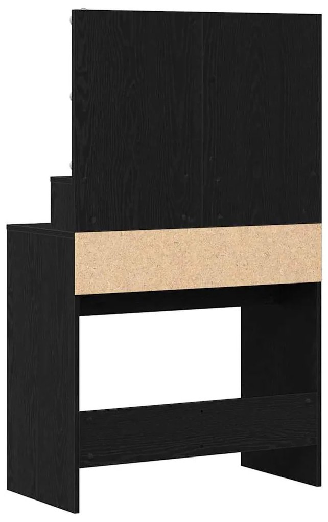 Öltözködőasztal fiókkal Musta tammi 80 x 41 x 134,5 cm Faanyag