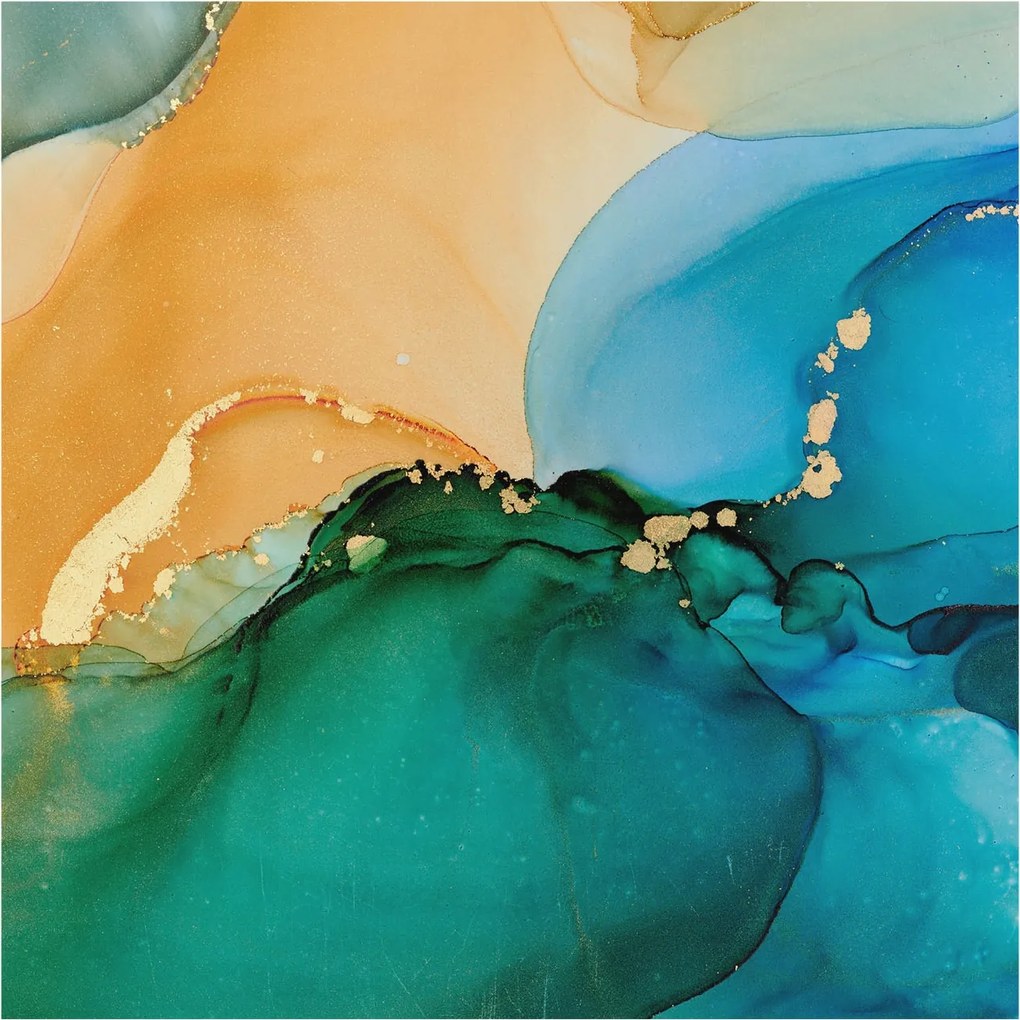 Divatos Flizelin Tapéta Ragasztóval Fali 3D Színes hullámok 250x250 Ragasztó