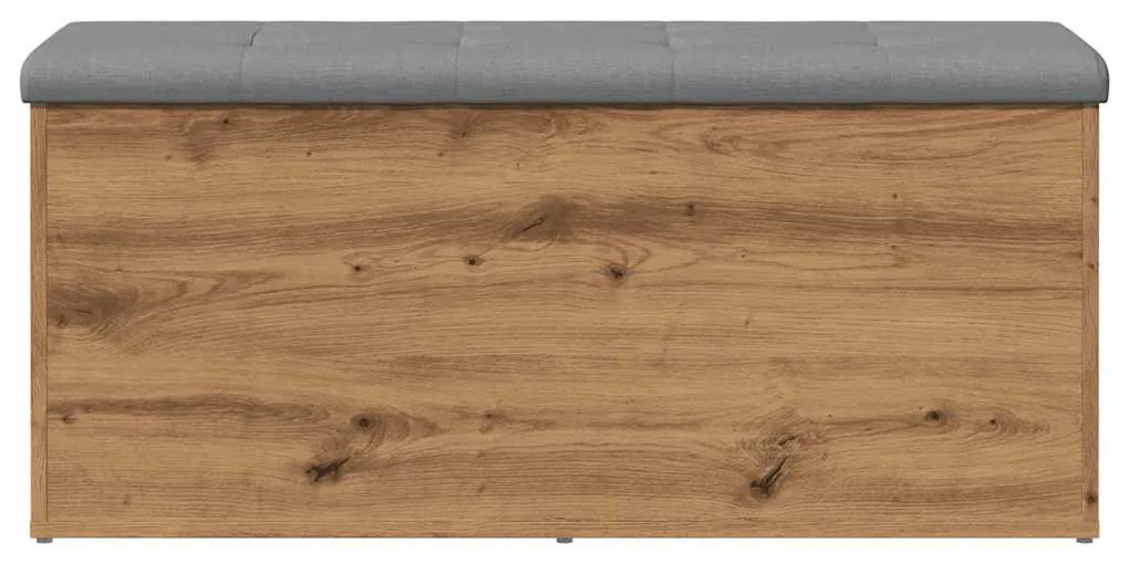 kézműves tölgy szerelt fa tárolópad 102x42x45 cm