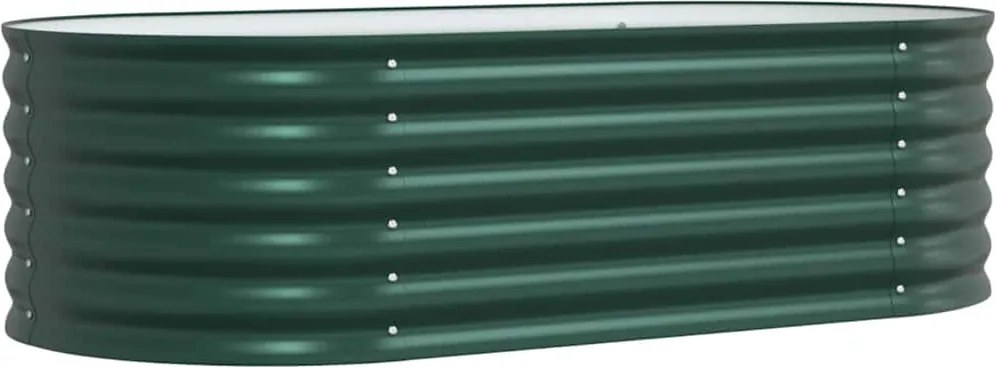 vidaXL Emelt Ágy Zöld 160 x 80 x 44 cm Acél