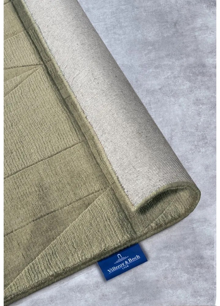 Zöld kézi szövésű gyapjú futószőnyeg 80x250 cm Ursule – Villeroy&Boch