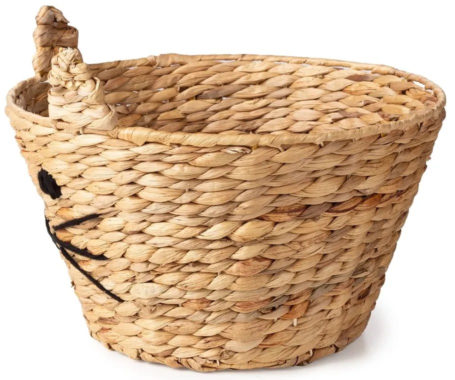 Natúr színű vízijácint játéktároló kosár ø 35x26 cm Cat – Compactor