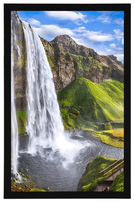 Poszter Seljalandsfoss vízesés