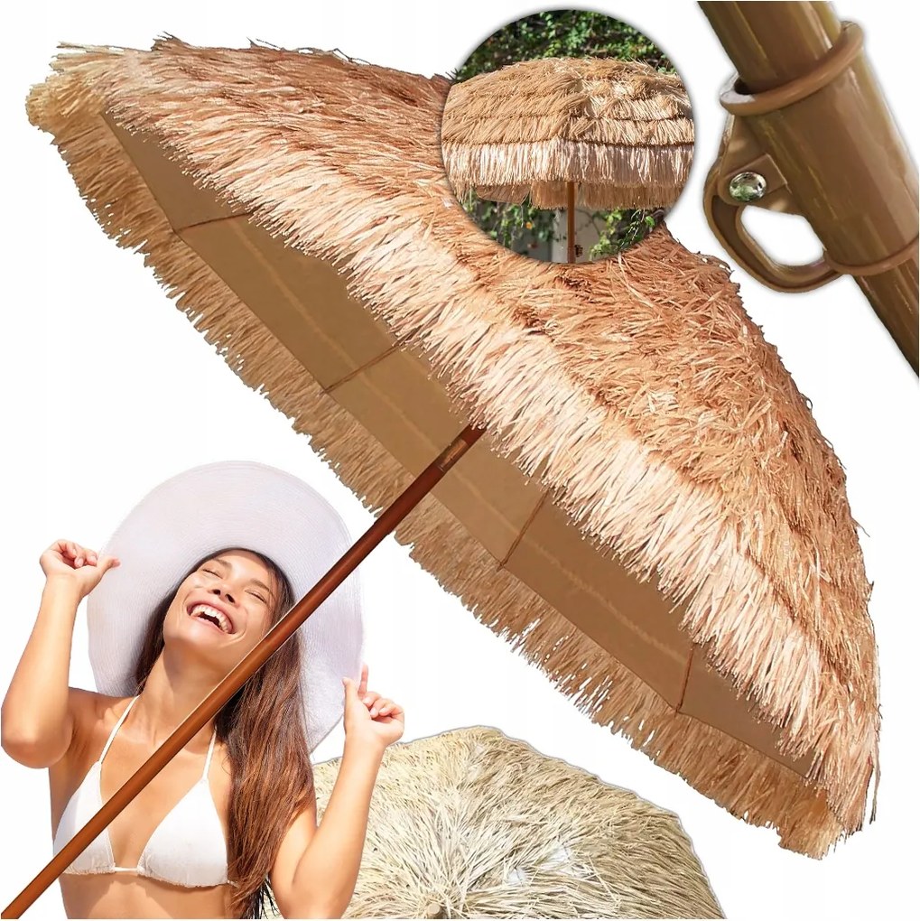 Kerti Napernyő Nagy Hawaii Strand 160 CM Erkély Terasz Kiváló Minőség