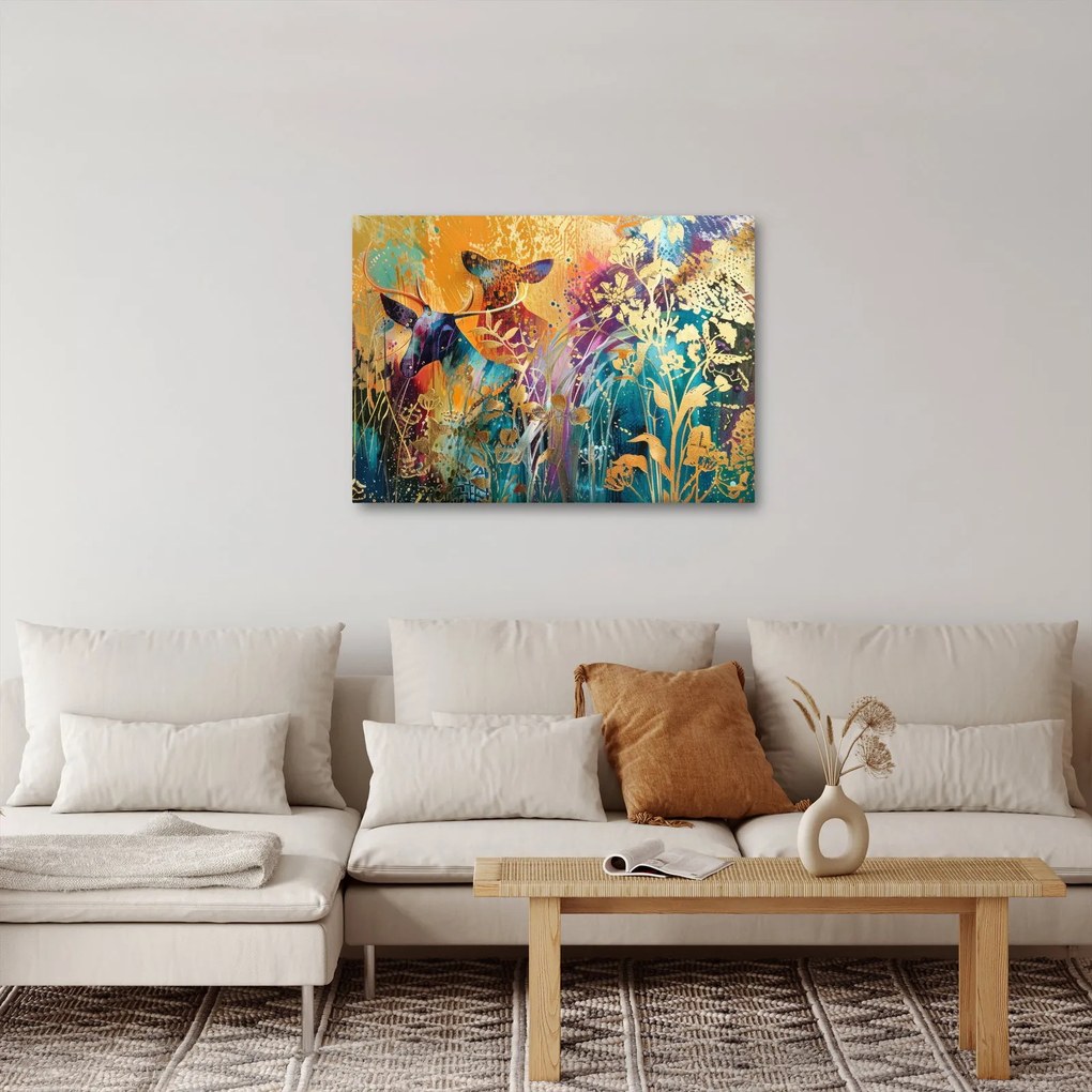 Kép - Absztrakt festmény a természetről (70x50 cm)