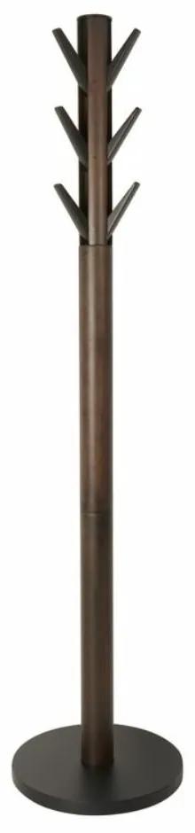 FLAPPER dió-fekete 170cm magas modern fa álló fogas behajtható akasztókkal