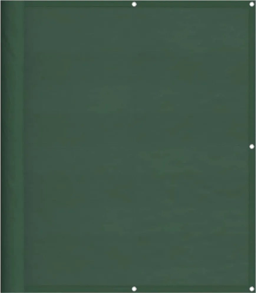 vidaXL sötétzöld 100% oxford poliészter erkélyparaván 120 x 700 cm