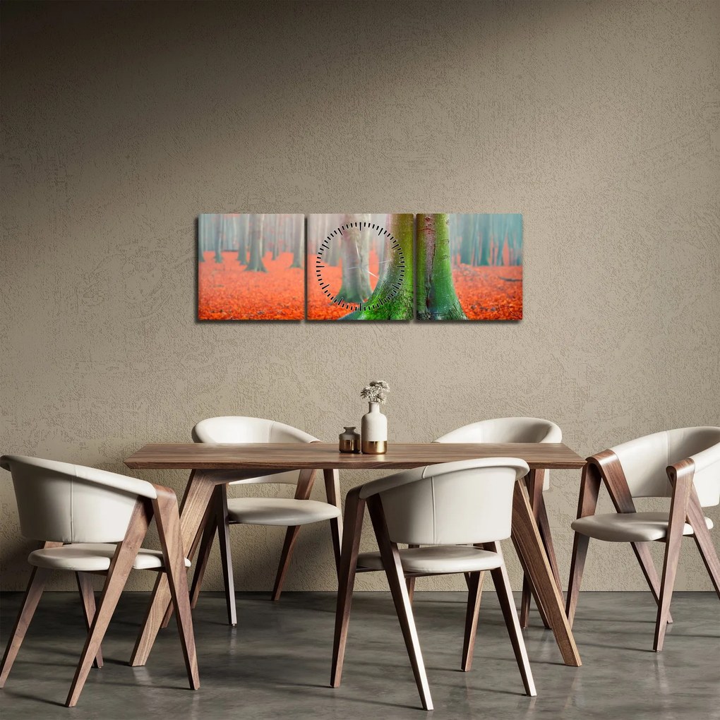 Fa képe (órával) (90x30 cm)