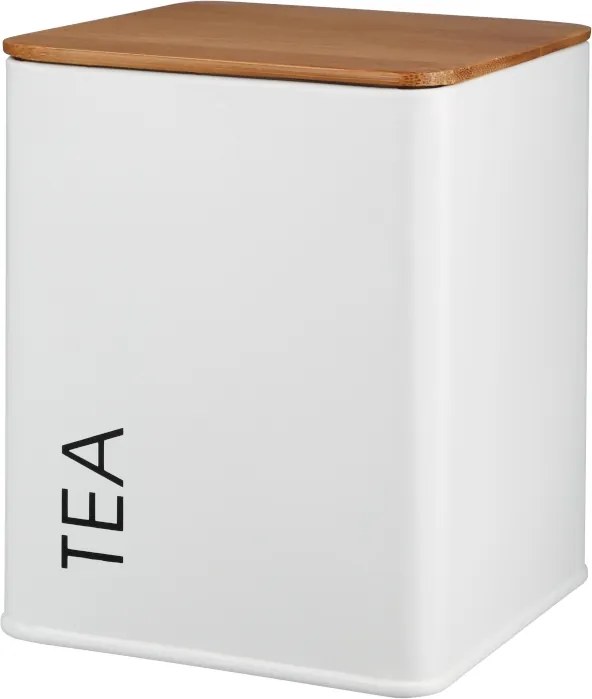 Teatartó doboz fehér bambusz fa