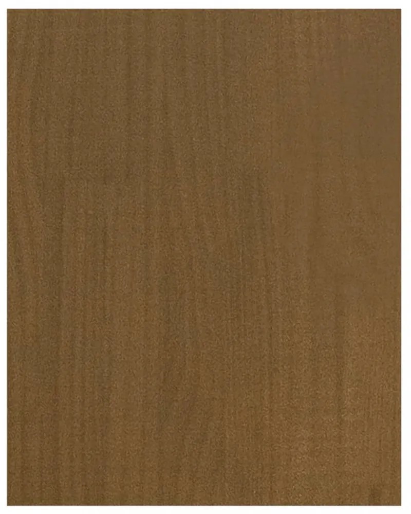 mézbarna tömör fenyőfa TV-szekrény 70 x 33 x 42 cm