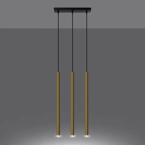 Sollux SL.1196 - Csillár zsinóron PASTELO 3xG9/8W/230V arany