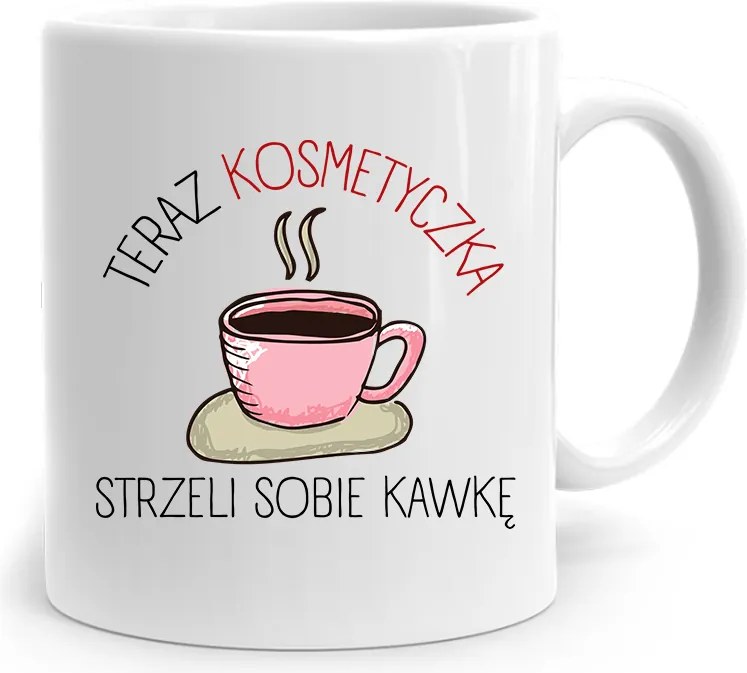 Ajándék Bögre Kozmetikusnak, fényképes nyomott mintás Kávé