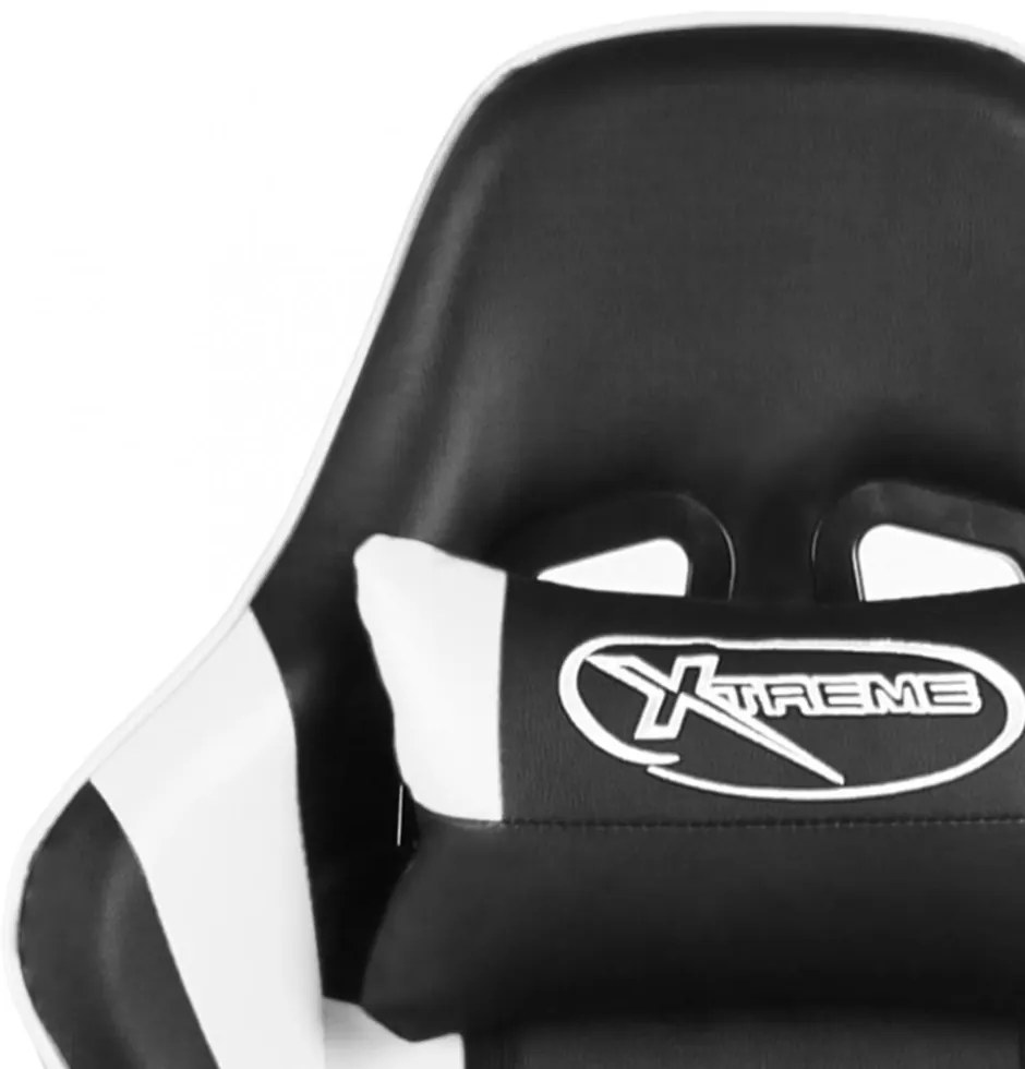 fehér PVC forgó gamer szék