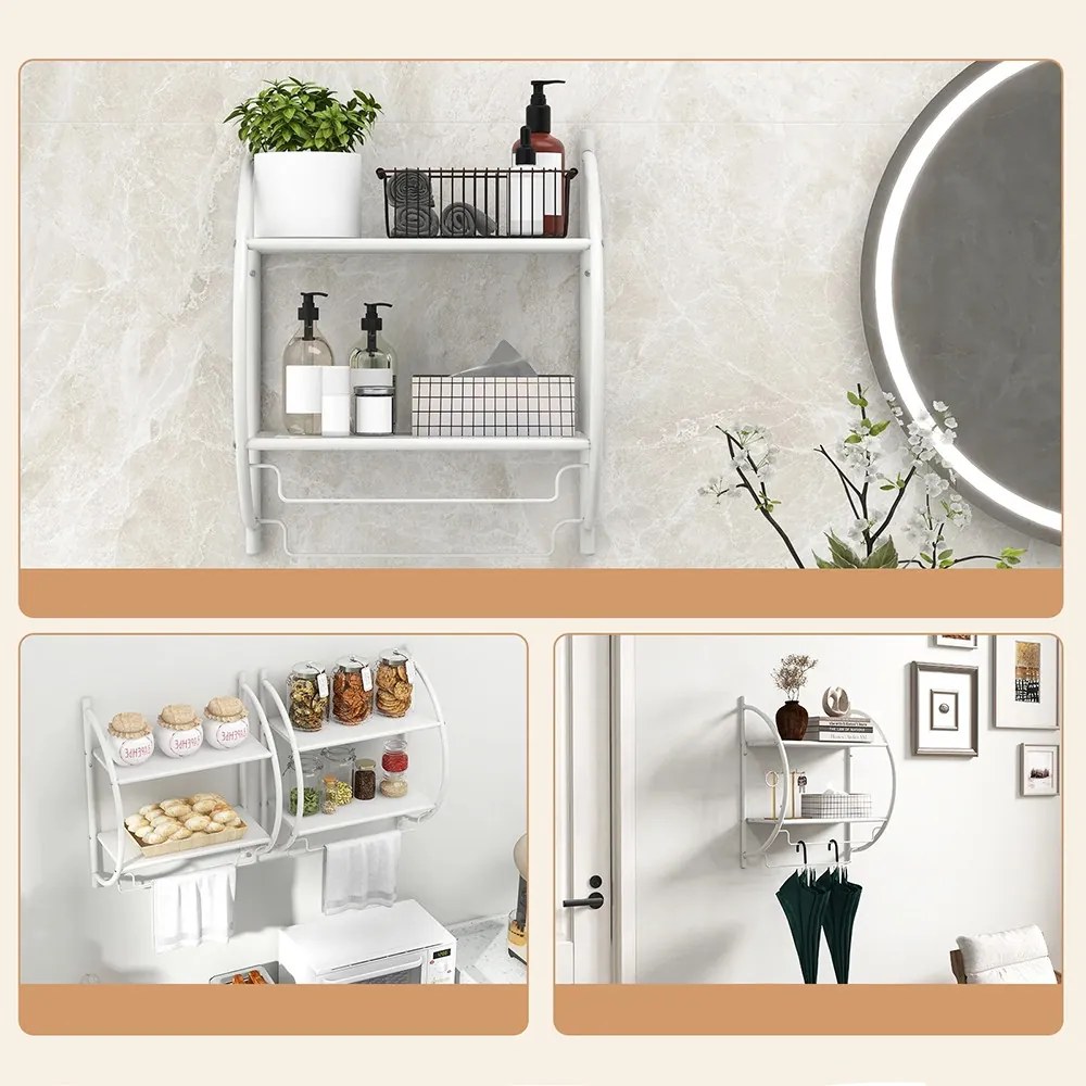 Falra szerelhető törölközőtartó