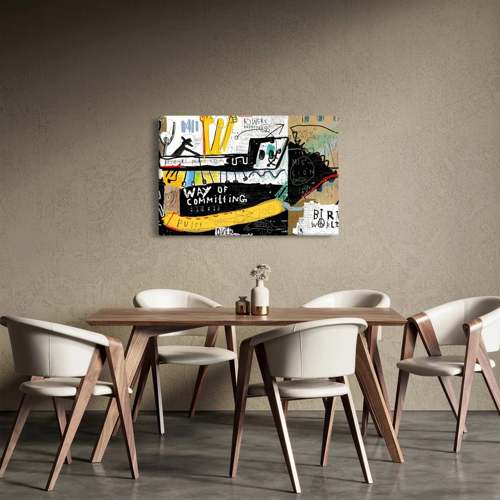 Festmény - Graffiti (90x60 cm)