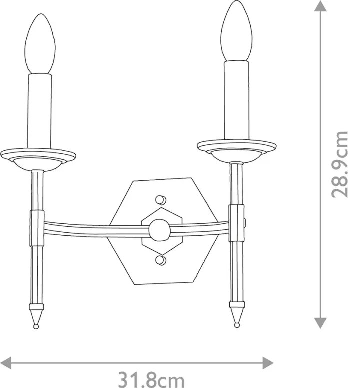 Elstead Lighting CROWN CROWN2 Fali lámpa 2x60W/E14
