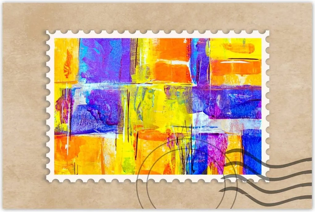 Poszterek 90x60 Absztrakt Paradicsommadár