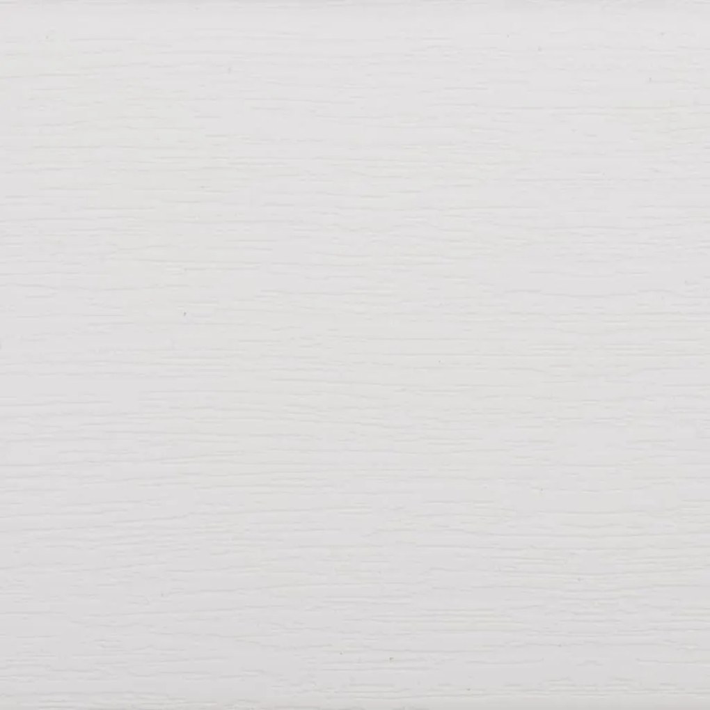 Fehér polipropilén kerti pad 110 x 52 x 71 cm