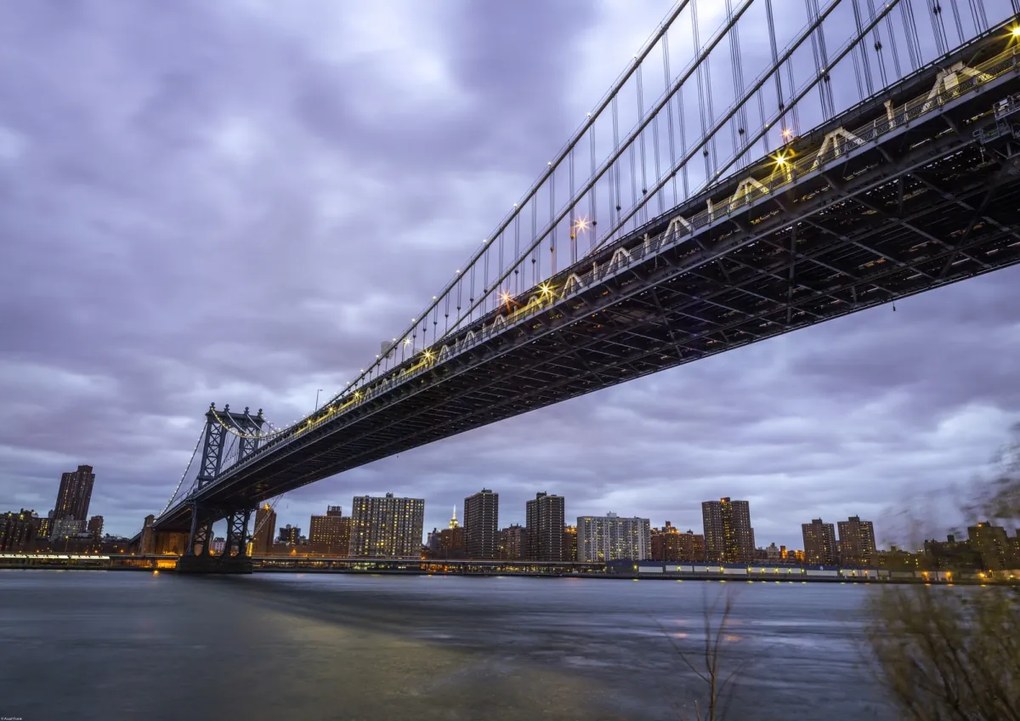 Poszter 84,1x59,4cm Manhattan híd és New York panoráma 3, Assaf Frank