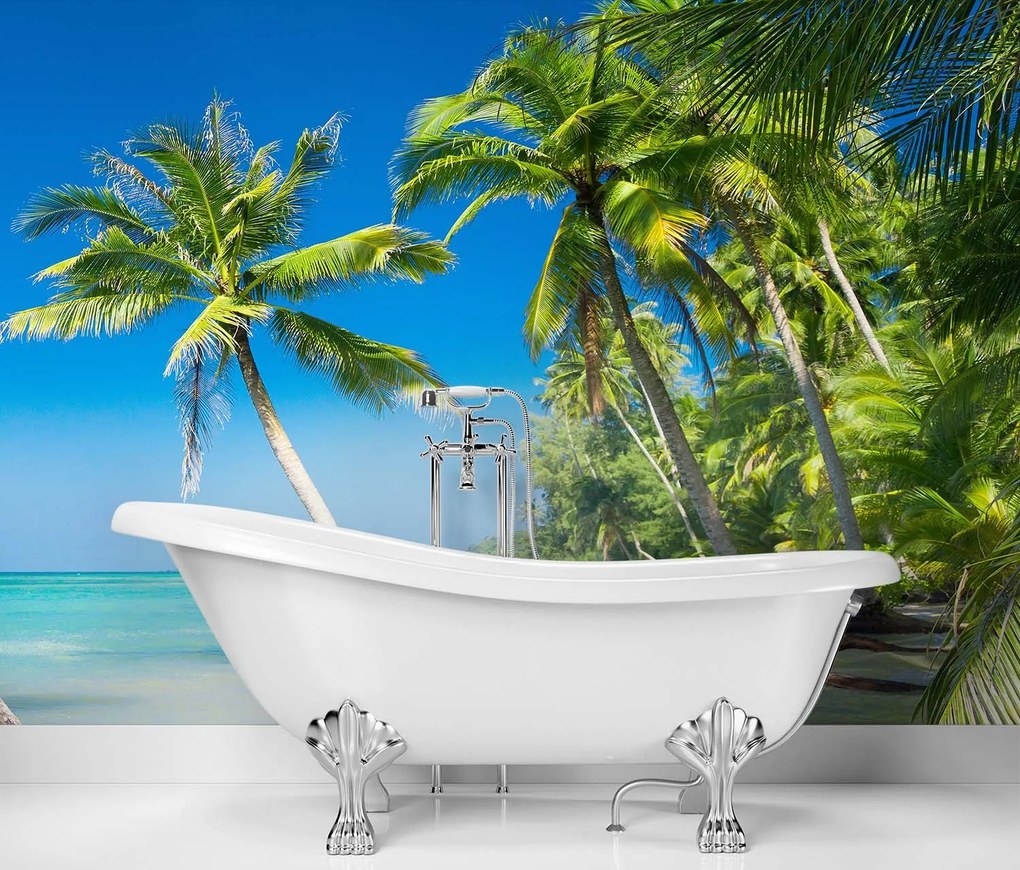 Gario Fotótapéta Pálmafák egy vad szigeten Anyag: Vlies, Méret: 250 x 175 cm