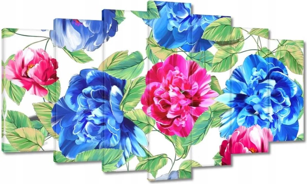 Vászonkép 140x80 Színes virágok Virágok