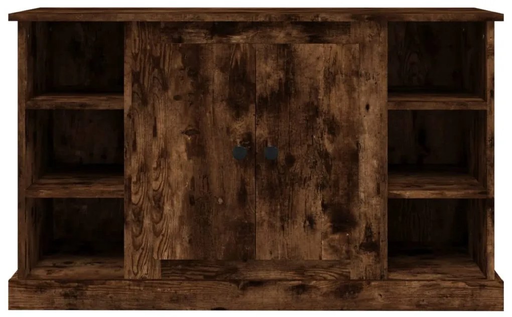 füstös tölgy színű szerelt fa tálalószekrény 100x35,5x60 cm