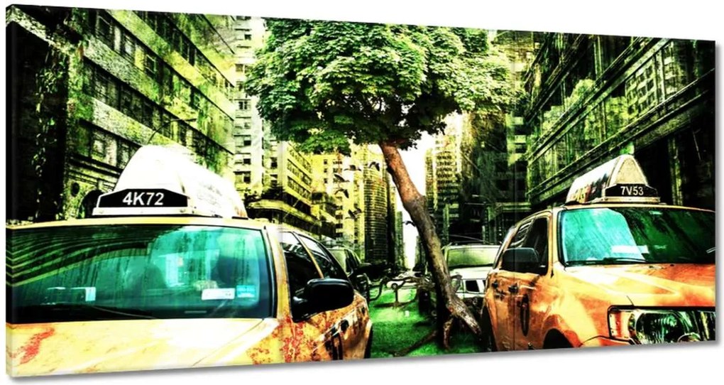 Festmények 180x90 Zöld New York