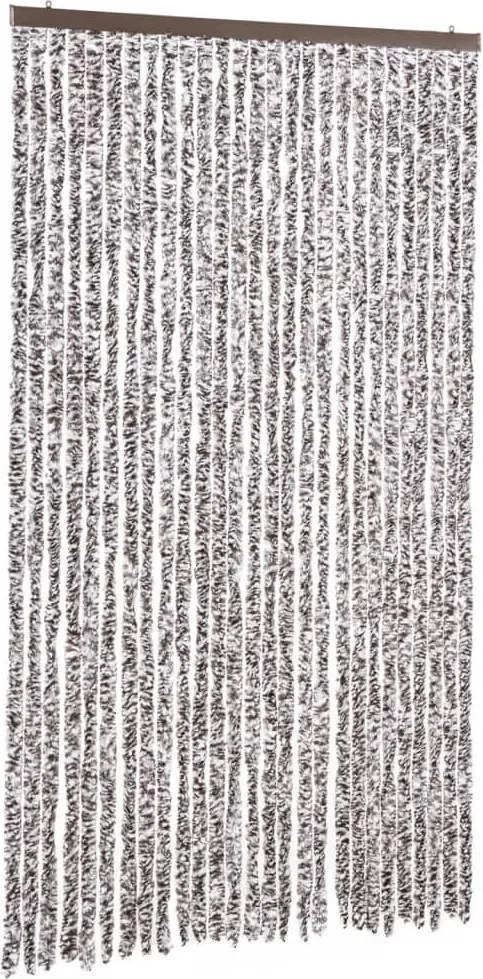 vidaXL barna és bézs zsenília rovarfüggöny 118 x 220 cm