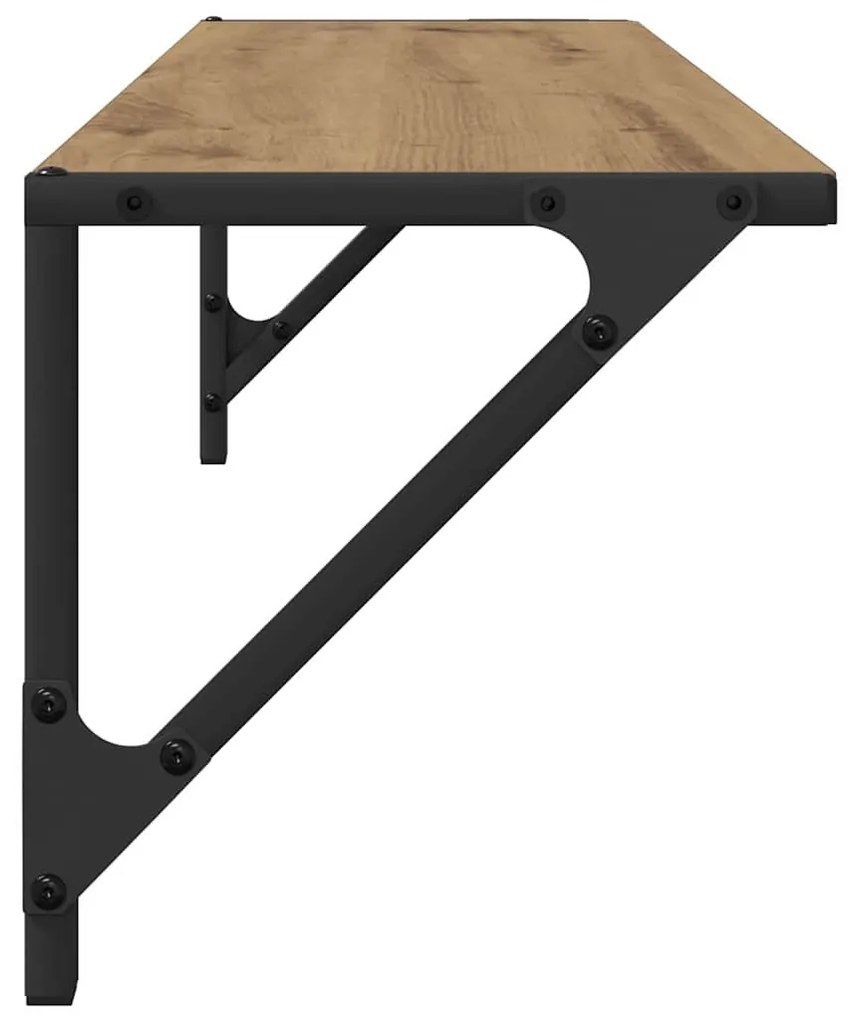 Falpolcok 2 pcs Artisan tölgy 80 x 25 x 25,5 cm Faanyag