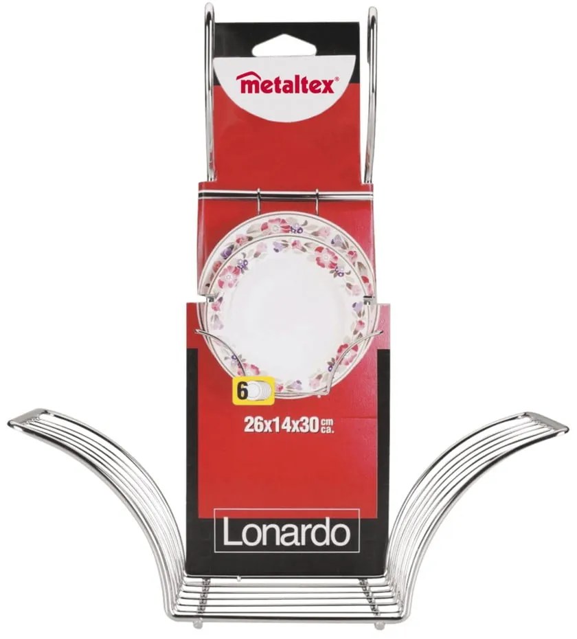 Függő krómozott acél fedőtartó Lonardo – Metaltex