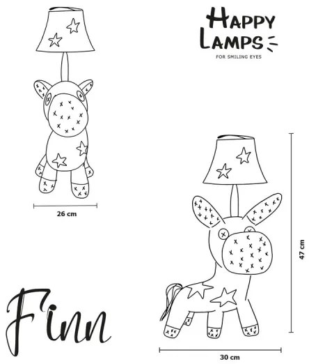 Happy Lamps - LED gyerek asztali lámpa FINN LED/5,4W/230V ló