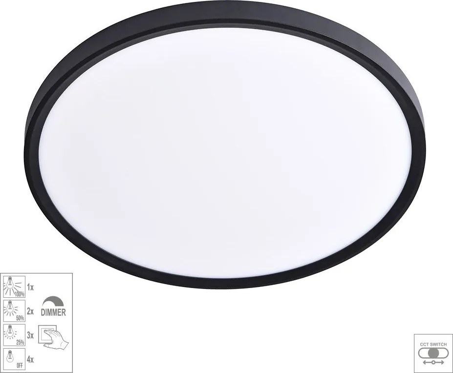 PREZENT 70328 TRIMO II. Ufo Lámpa Fehér, Fekete LED IP20
