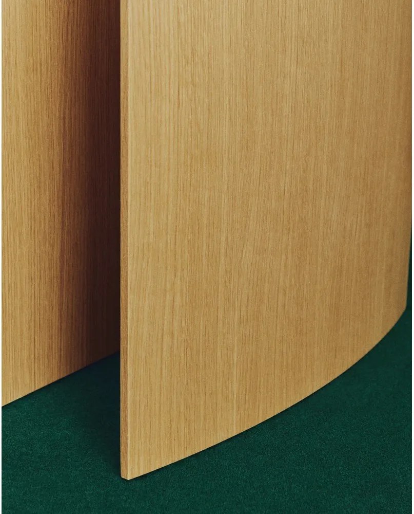 Íróasztal tölgyfa dekorral 60x140 cm Litto – Kave Home