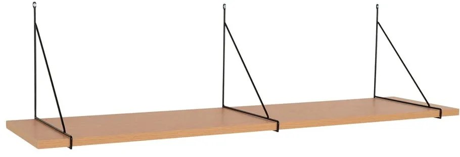 Natúr színű fali polc kőrisfa dekorral 120 cm Chiba – House Nordic