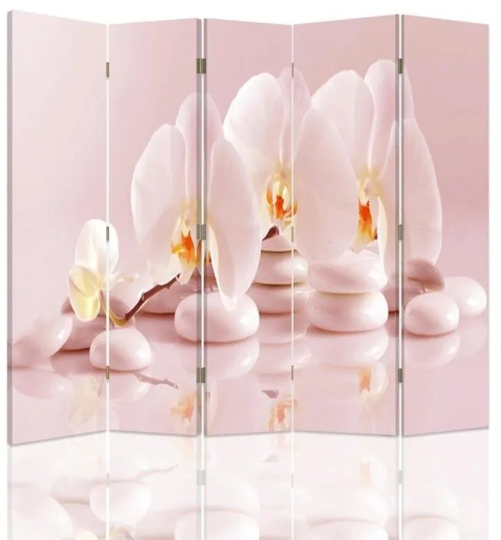 Gario Paraván Zen orchideák Méret: 180 x 170 cm, Kivitelezés: Klasszikus paraván