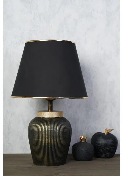 RAMZES asztali lámpa 1xE27/40W/230V fekete/arany