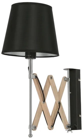 Fali lámpa MITO 1xE27/40W/230V fekete