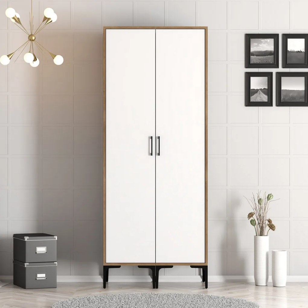 Kumsal SS - Walnut, White