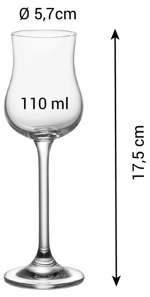 Tescoma Grappa/rum pohárkészlet CHARLIE, 6 db, 110ml