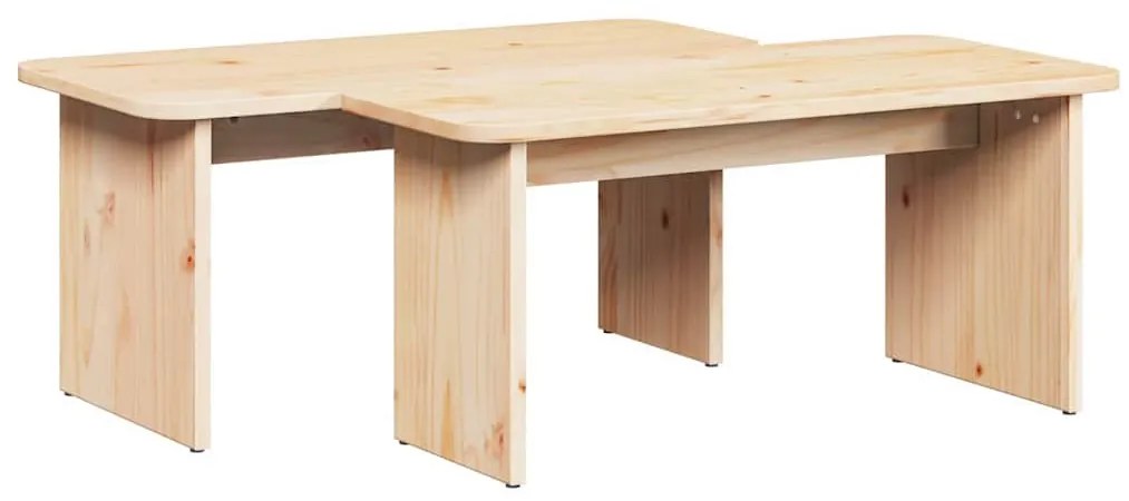 Dohányzóasztal 2 pcs Természetes 100 x 69 x 35.5 cm