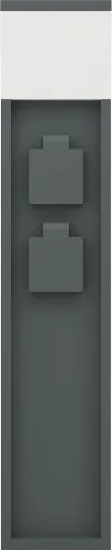 Eglo 901032 - PARK kültéri lámpa, 2 aljzattal, 1xE27/25W/230V, IP54, antracit
