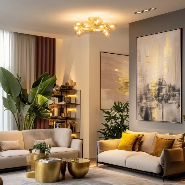 Brilagi - LED Felületre szerelhető csillár MILLA 10xG9/3W/230V arany