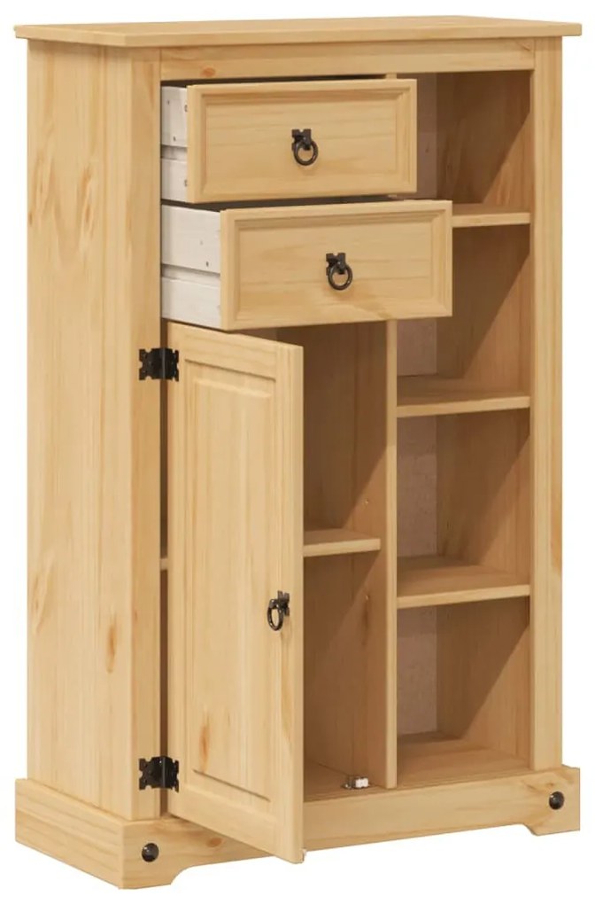 Corona tömör fenyőfa fürdőszobaszekrény 70 x 33 x 110 cm