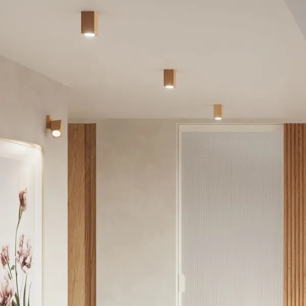 Sollux SL.1035 - Fali spotlámpa KEKE 1xGU10/40W/230V tölgy