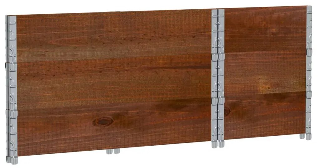 vidaXL barna tömör fenyőfa kerti növénytartó 100 x 50 cm