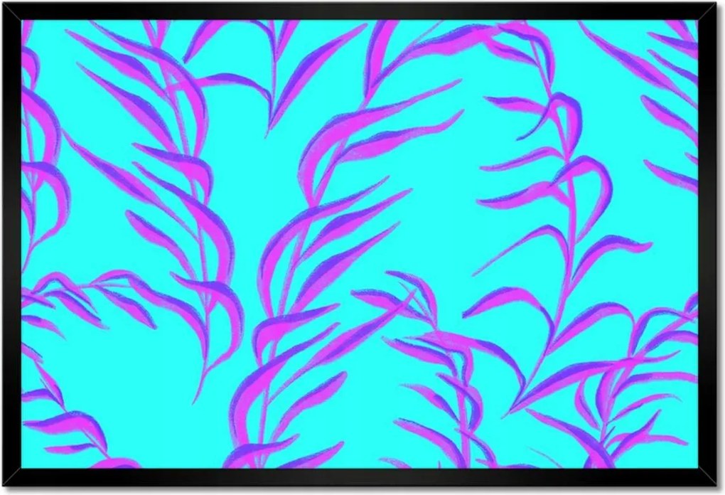 Poszterek keretben 60x40 Modern levél minta