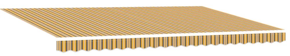Automatikus behúzható napellenző színes csíkozással 500x300 cm