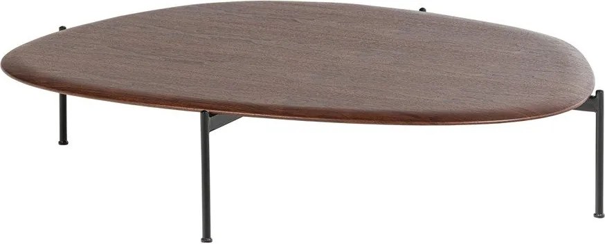 Sötét natúr színű dohányzóasztal 97x121 cm Kota – WOOOD