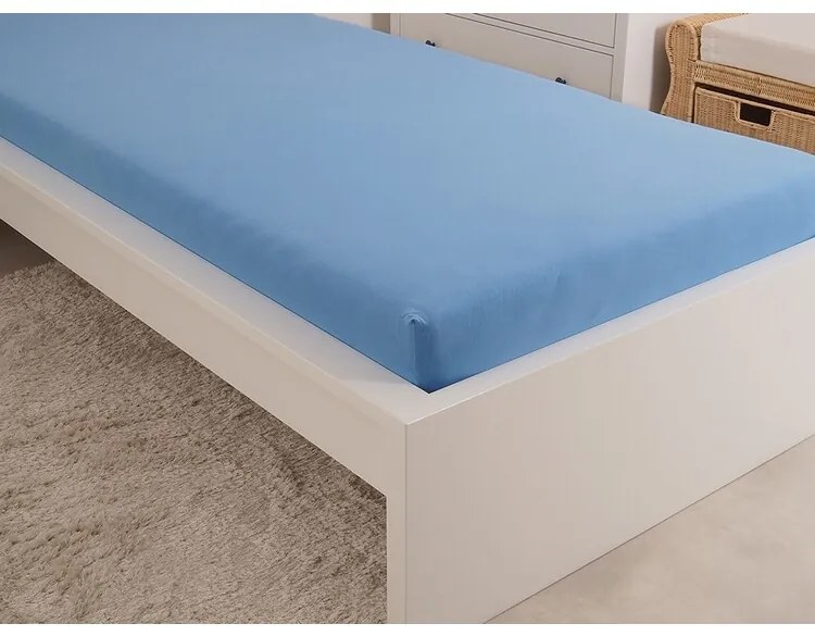 4Home Ideal jersey lepedő égszínkék, 100 x 200 cm