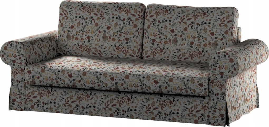 Backabro 3 személyes kinyitható kanapé huzat Ikea narancssárga-zöld